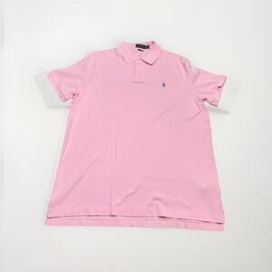 Ralph Lauren Polo Shirt Light Pink Short Sleeve Classic Fit SZ: XL TG RN# 41381